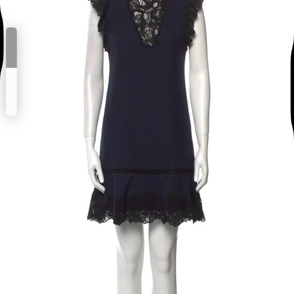 Navy Lace Dress - Picture 1 of 7